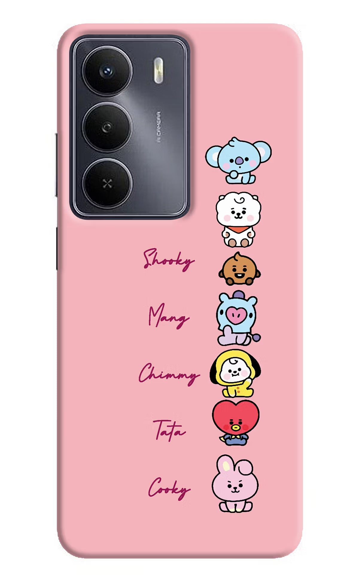 BTS names Realme Narzo 80 Lite 5G Back Cover