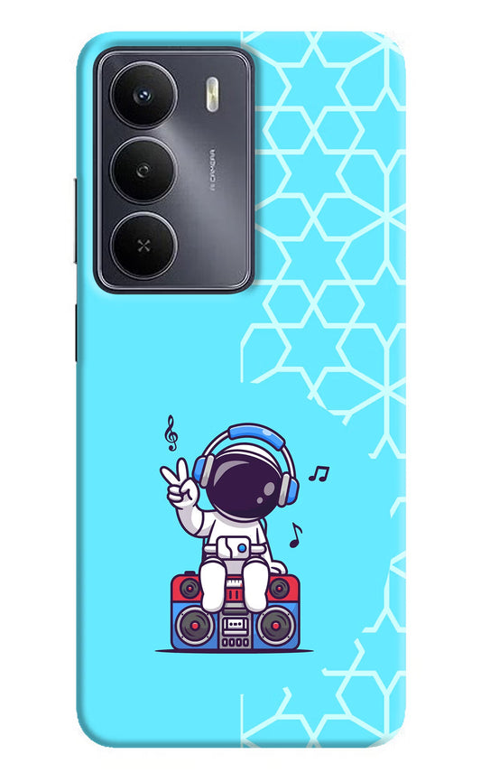 Cute Astronaut Chilling Realme Narzo 80 Lite 5G Back Cover