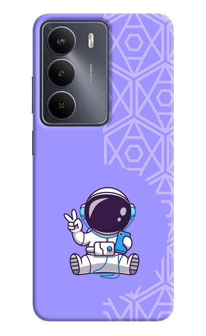 Cute Astronaut Chilling Realme Narzo 80 Lite 5G Back Cover