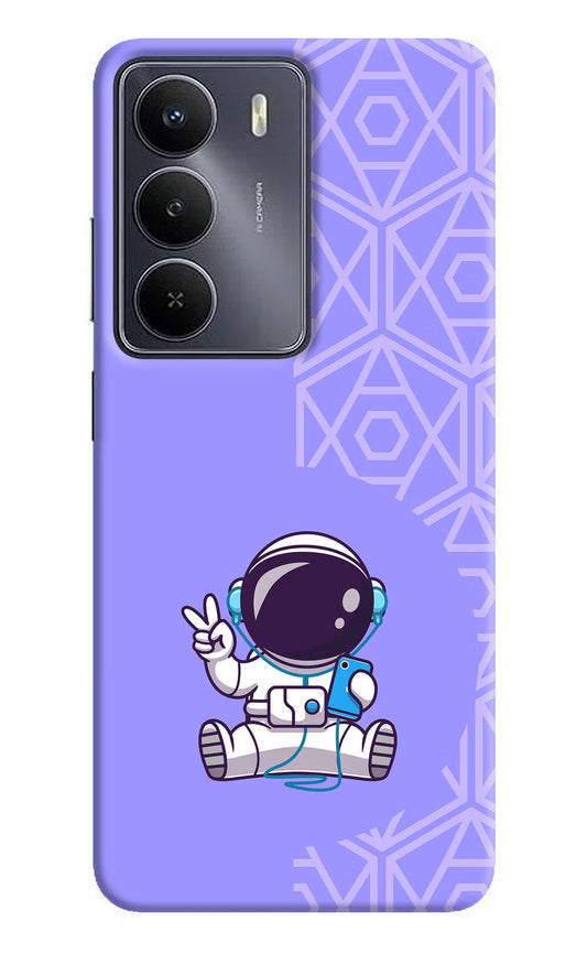 Cute Astronaut Chilling Realme Narzo 80 Lite 5G Back Cover