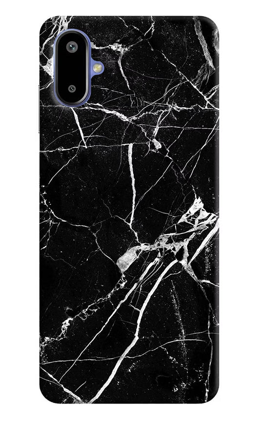 Black Marble Pattern Samsung F06 5G Back Cover