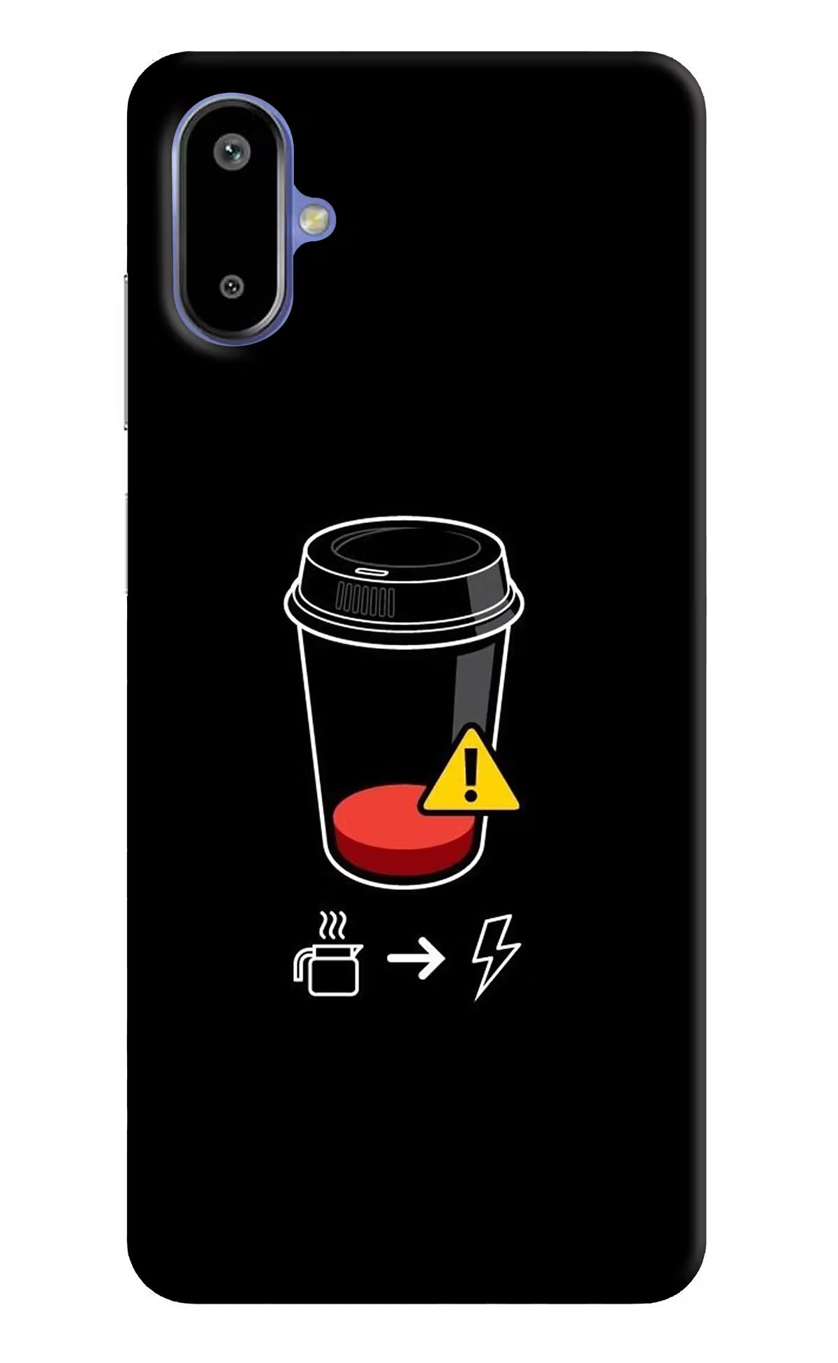 Coffee Samsung F06 5G Back Cover