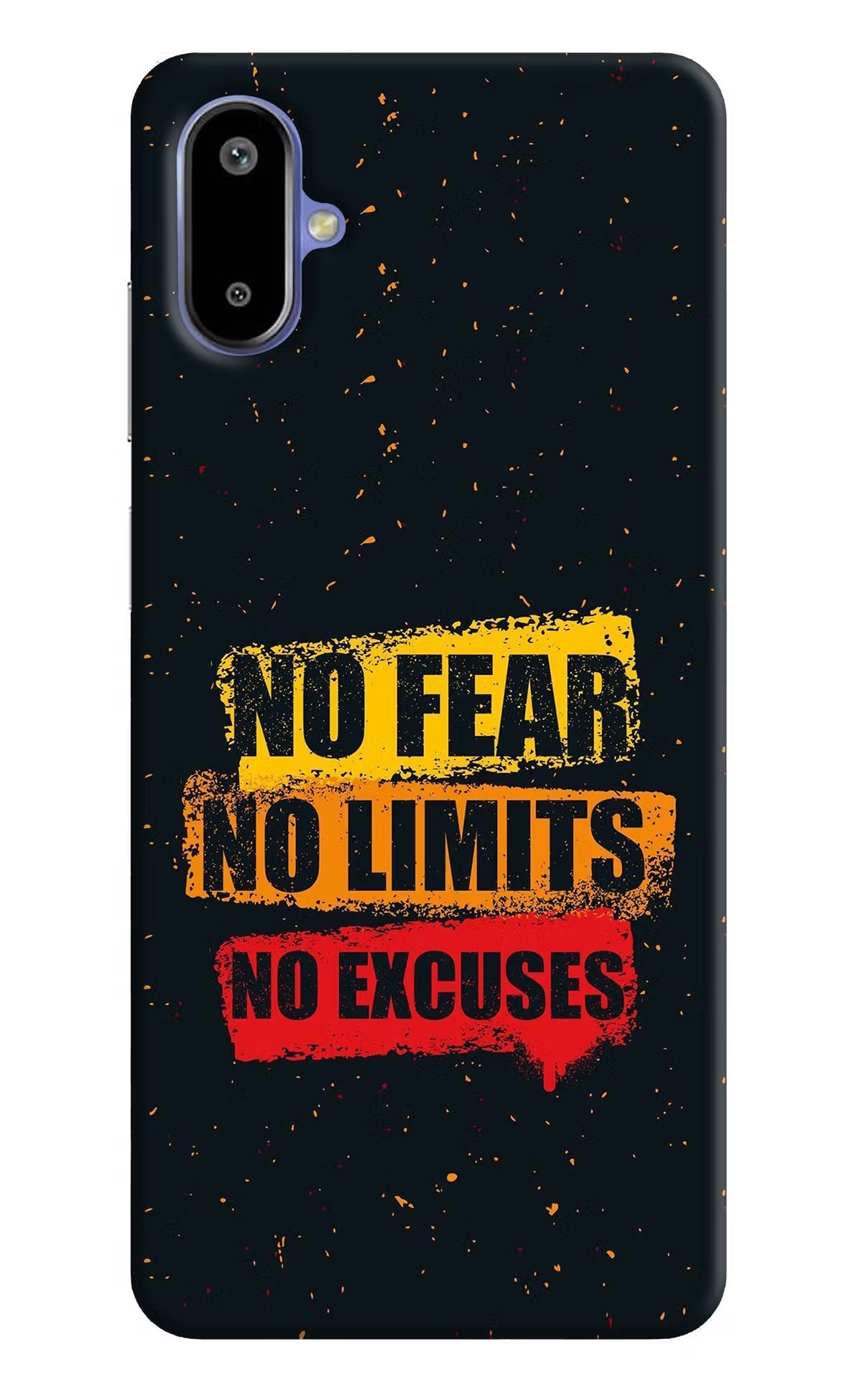 No Fear No Limits No Excuse Samsung F06 5G Back Cover