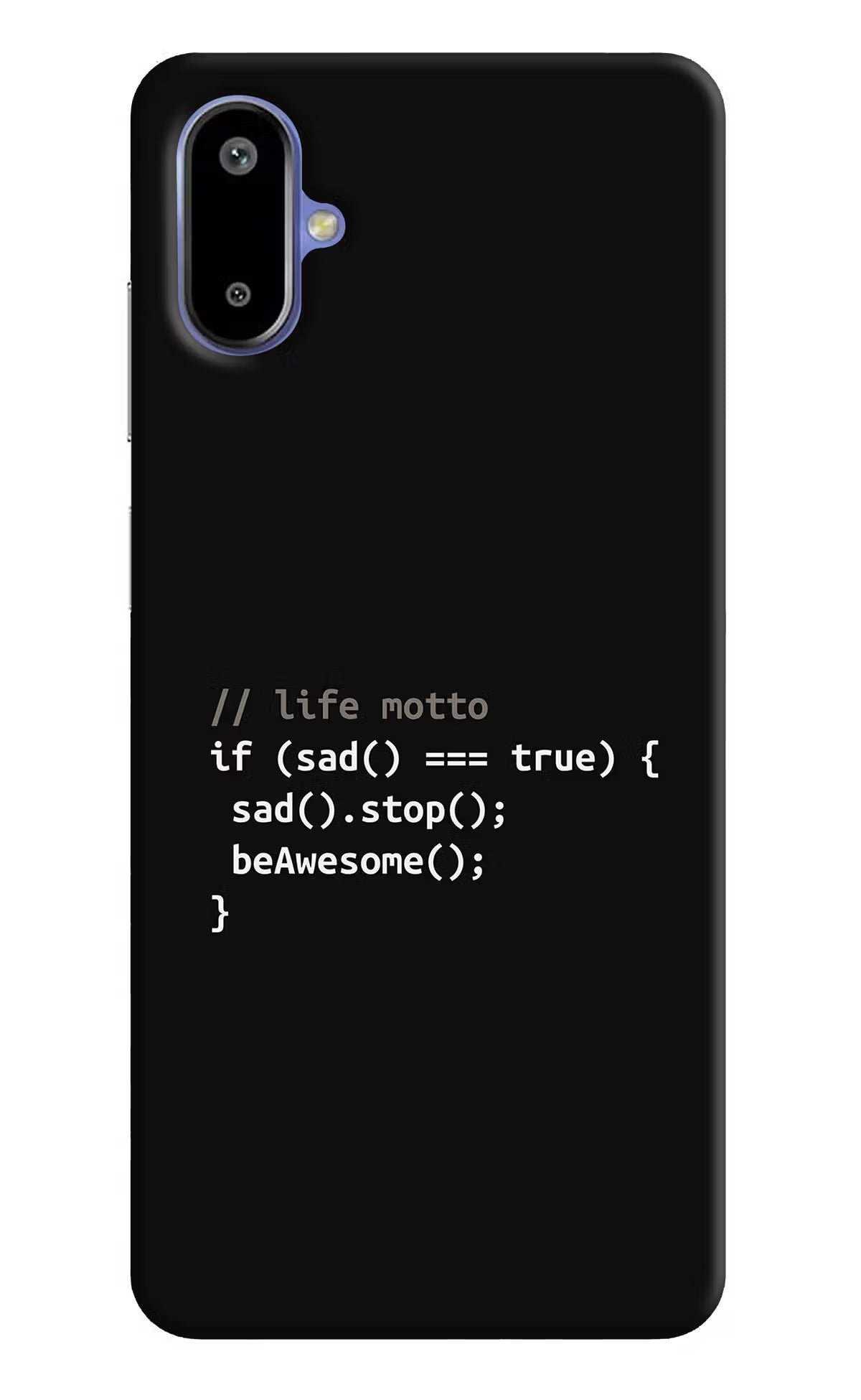 Life Motto Code Samsung F06 5G Back Cover