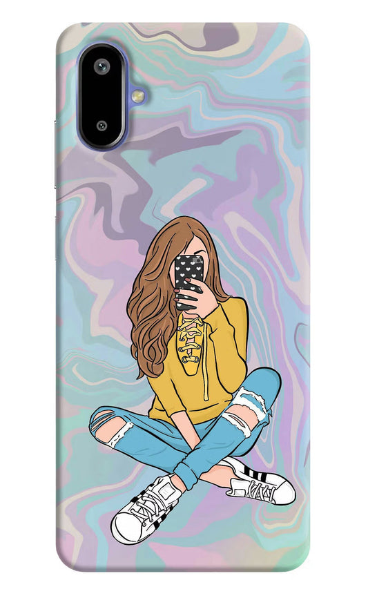 Selfie Girl Samsung F06 5G Back Cover