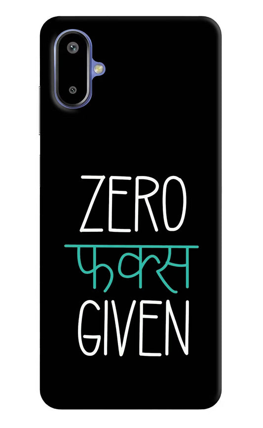 Zero Fucks Given Samsung F06 5G Back Cover