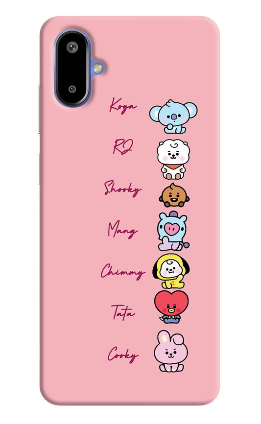 BTS names Samsung F06 5G Back Cover