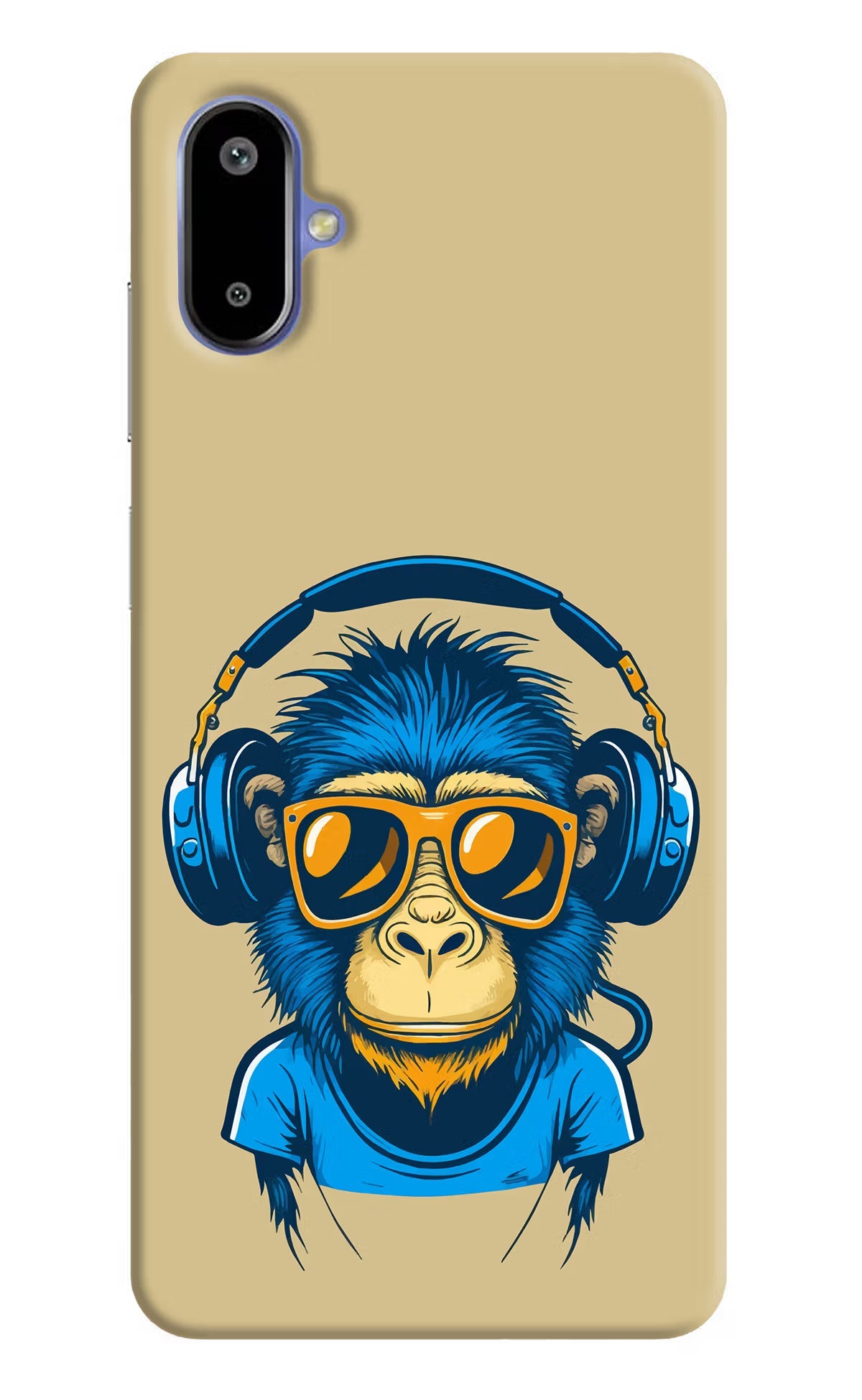 Monkey Headphone Samsung F06 5G Back Cover