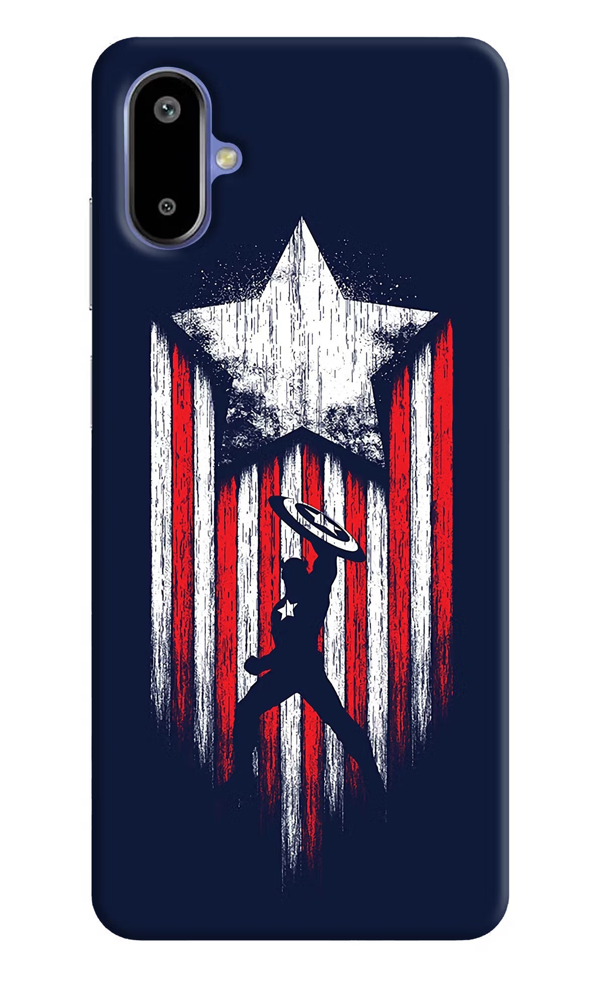 Captain America Marvel Art Samsung F06 5G Back Cover
