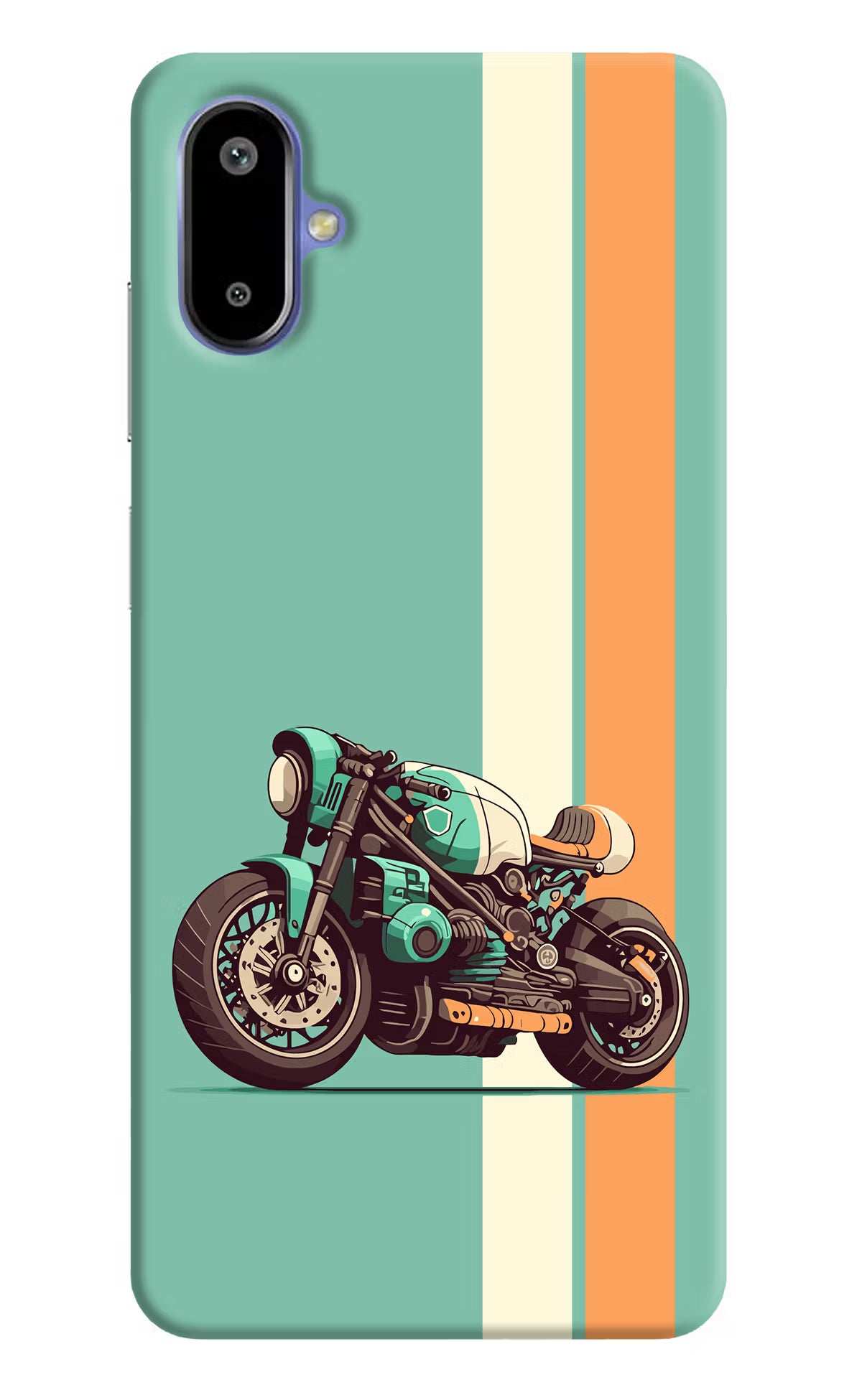 Striped Moto Drift Samsung F06 5G Back Cover