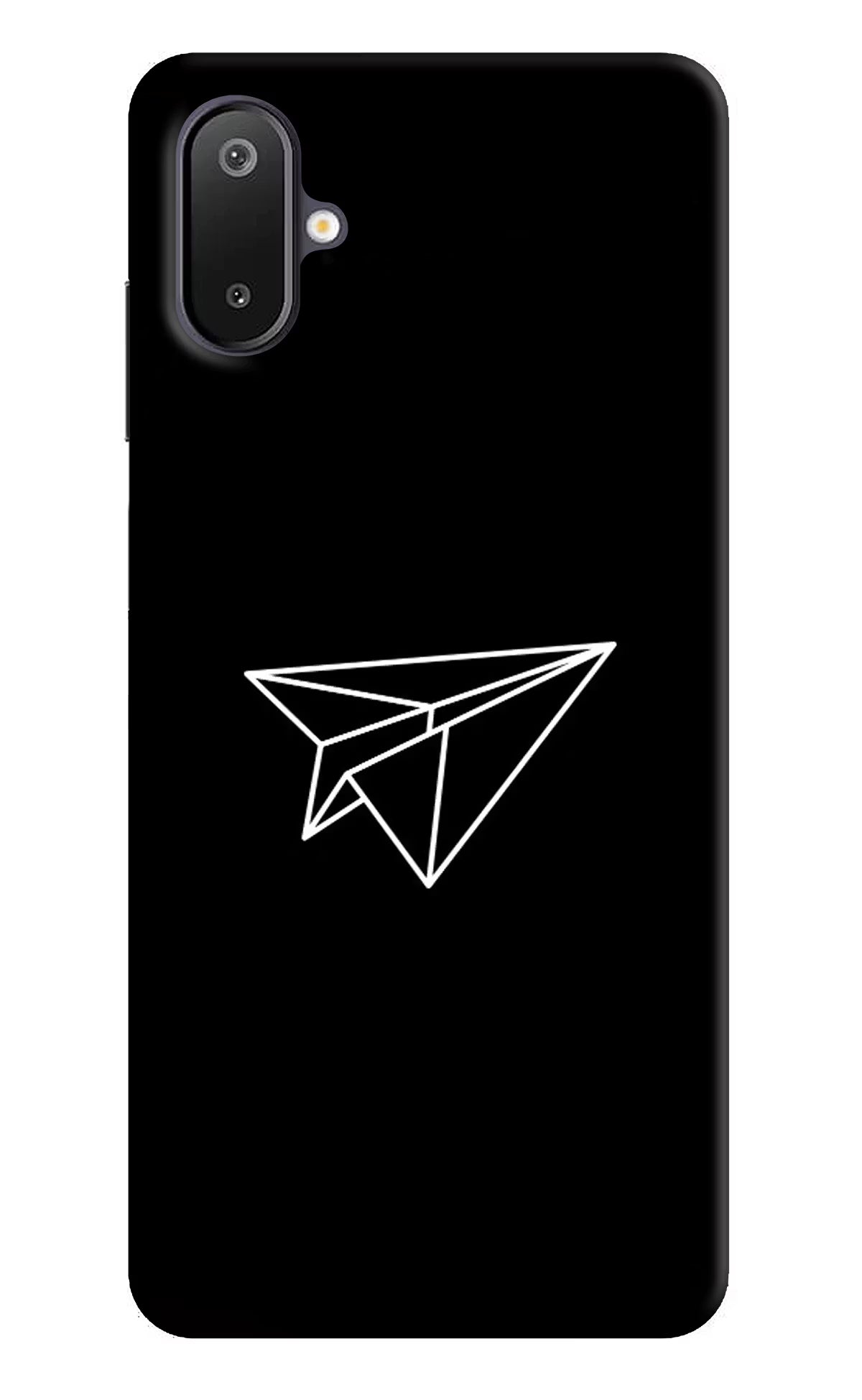 Paper Plane White Samsung M06 5G Back Cover