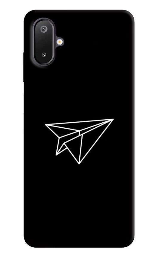Paper Plane White Samsung M06 5G Back Cover