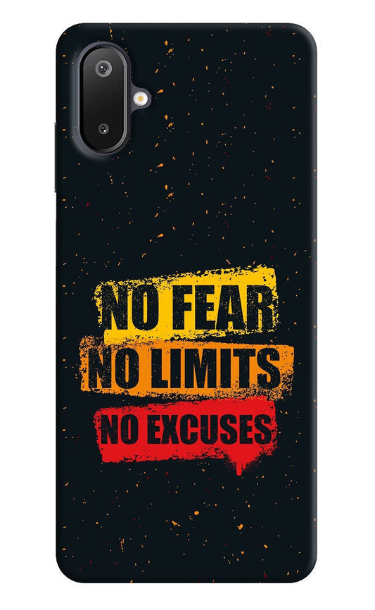 No Fear No Limits No Excuse Samsung M06 5G Back Cover