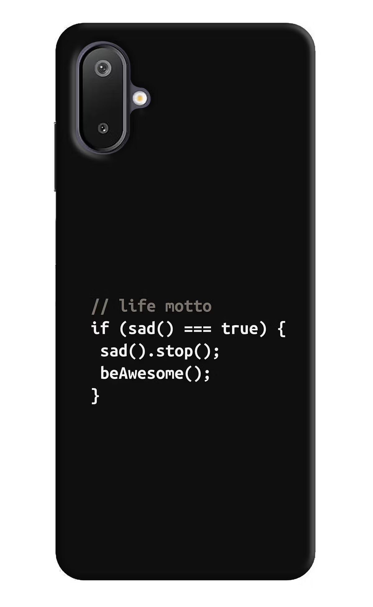 Life Motto Code Samsung M06 5G Back Cover