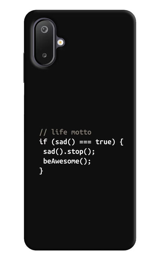 Life Motto Code Samsung M06 5G Back Cover