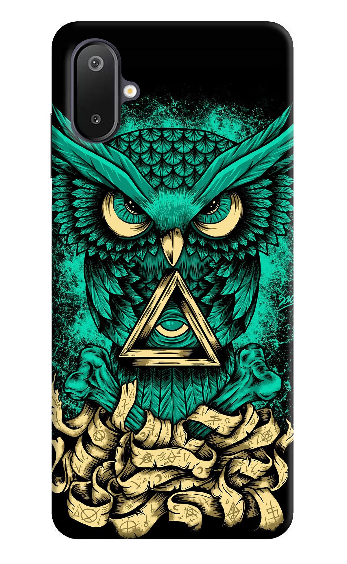 Green Owl Samsung M06 5G Back Cover
