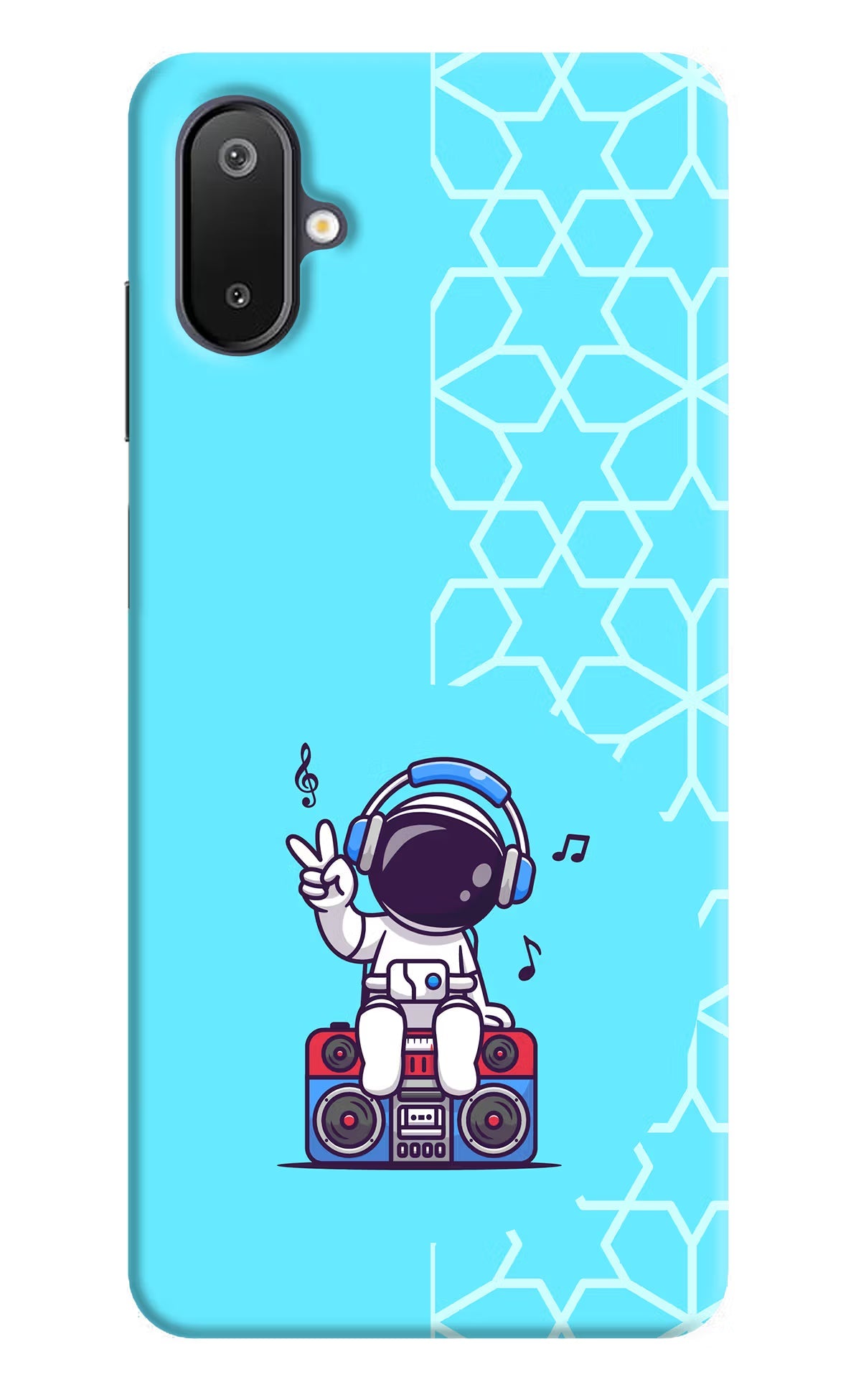 Cute Astronaut Chilling Samsung M06 5G Back Cover