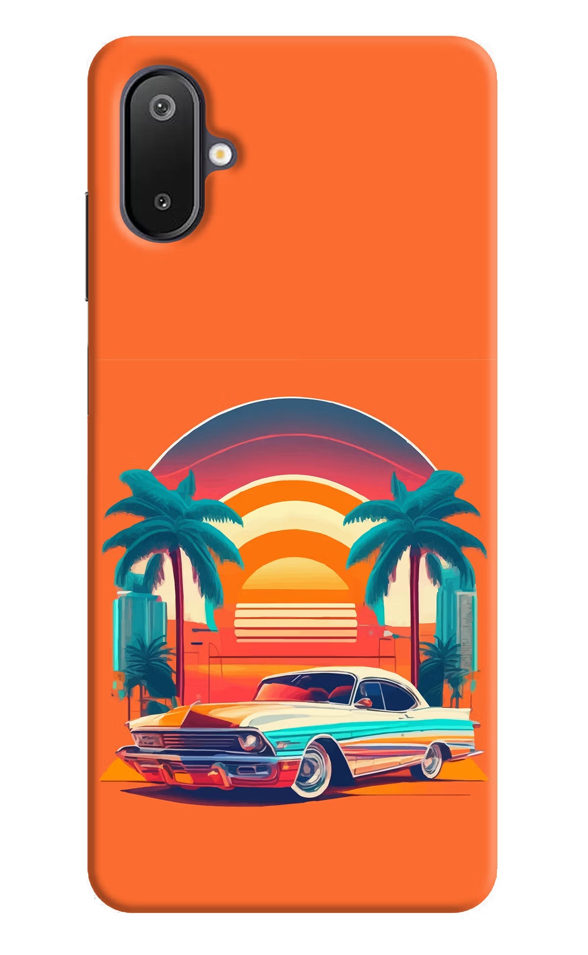 Palm Drive 80s Samsung M06 5G Back Cover