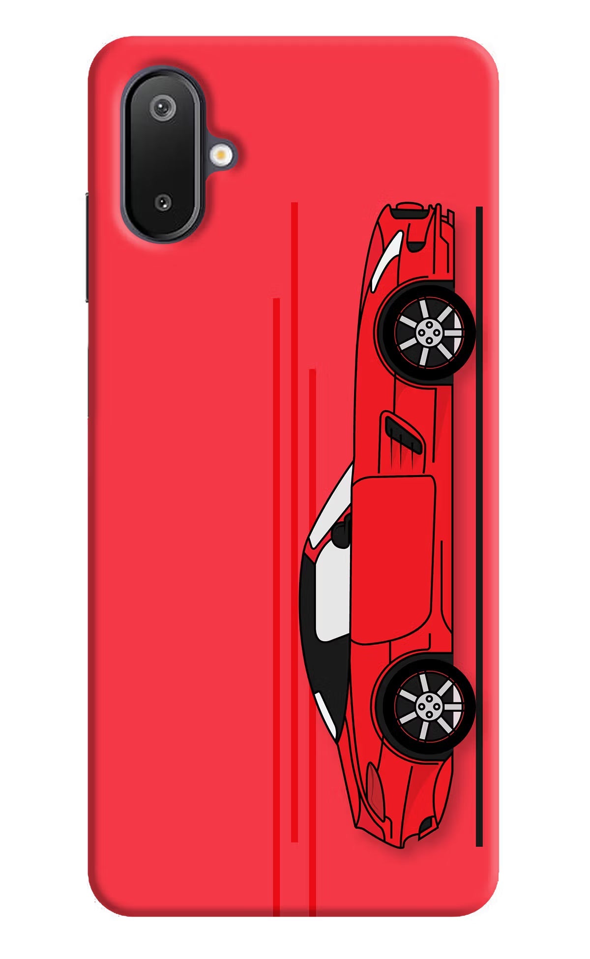 Red Velocity Samsung M06 5G Back Cover