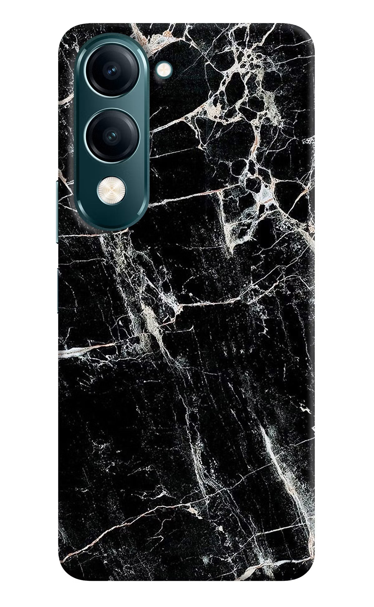 Black Marble Texture Vivo Y19s 5G Back Cover