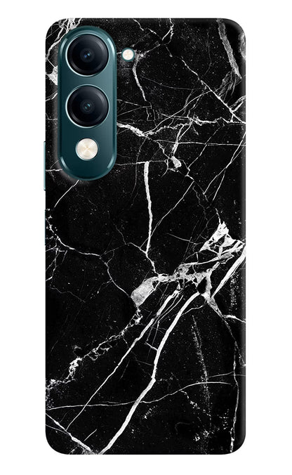Black Marble Pattern Vivo Y19s 5G Back Cover