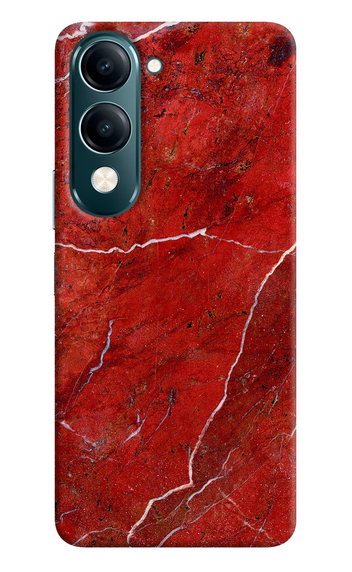 Red Marble Design Vivo Y19s 5G Back Cover