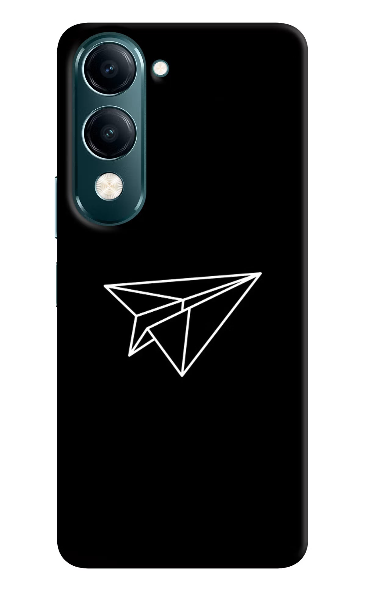 Paper Plane White Vivo Y19s 5G Back Cover