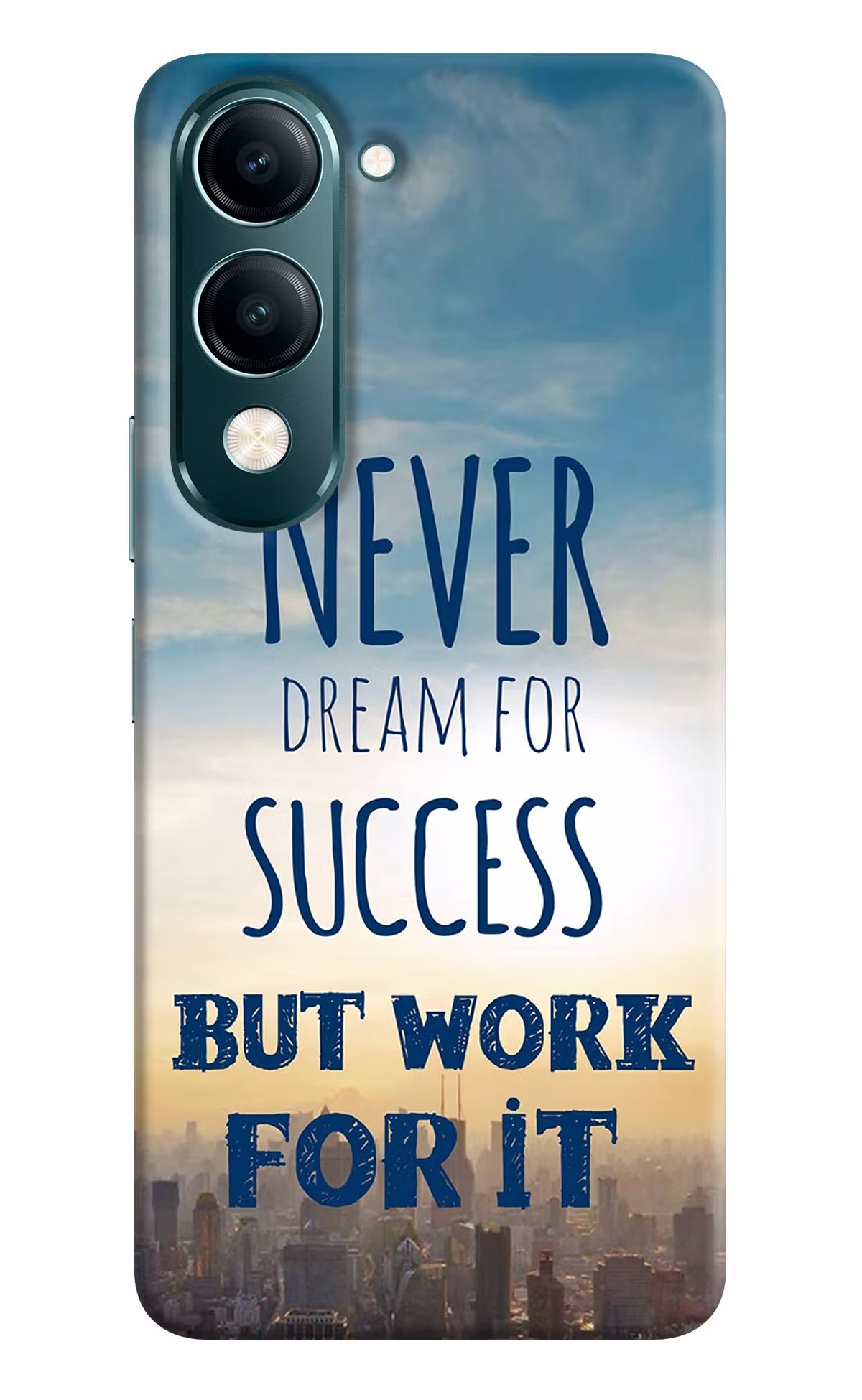 Never Dream For Success But Work For It Vivo Y19s 5G Back Cover