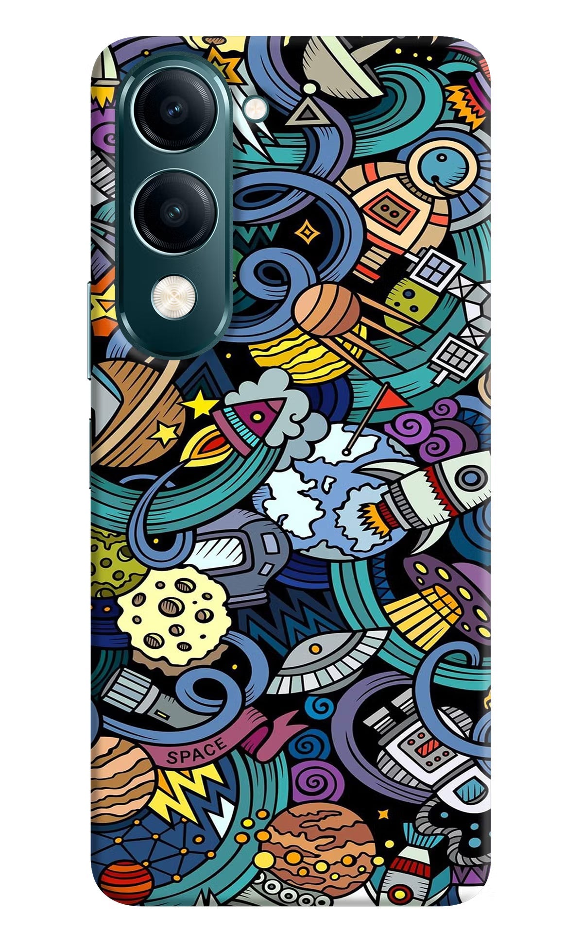 Space Abstract Vivo Y19s 5G Back Cover