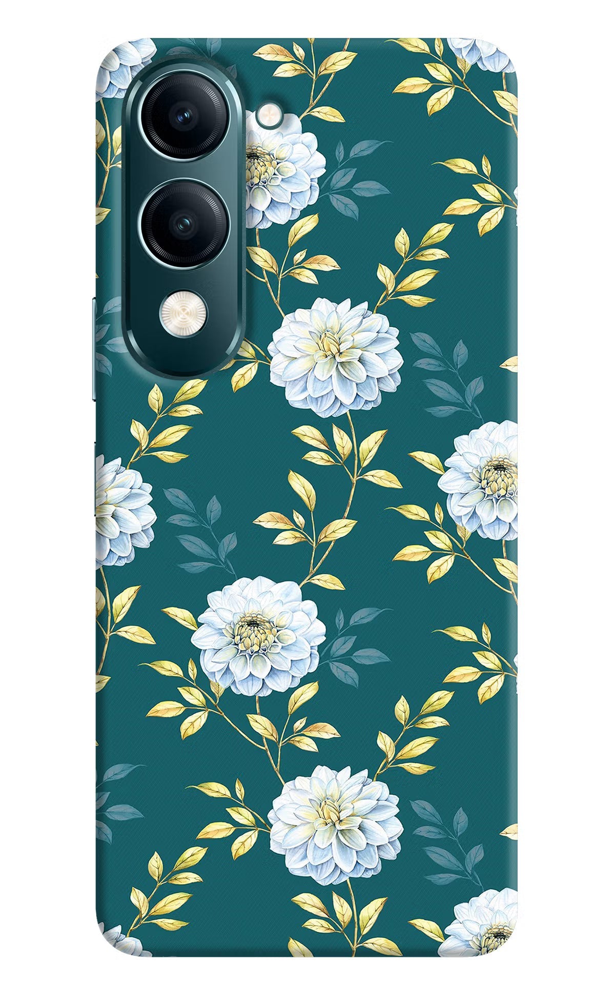 Flowers Vivo Y19s 5G Back Cover