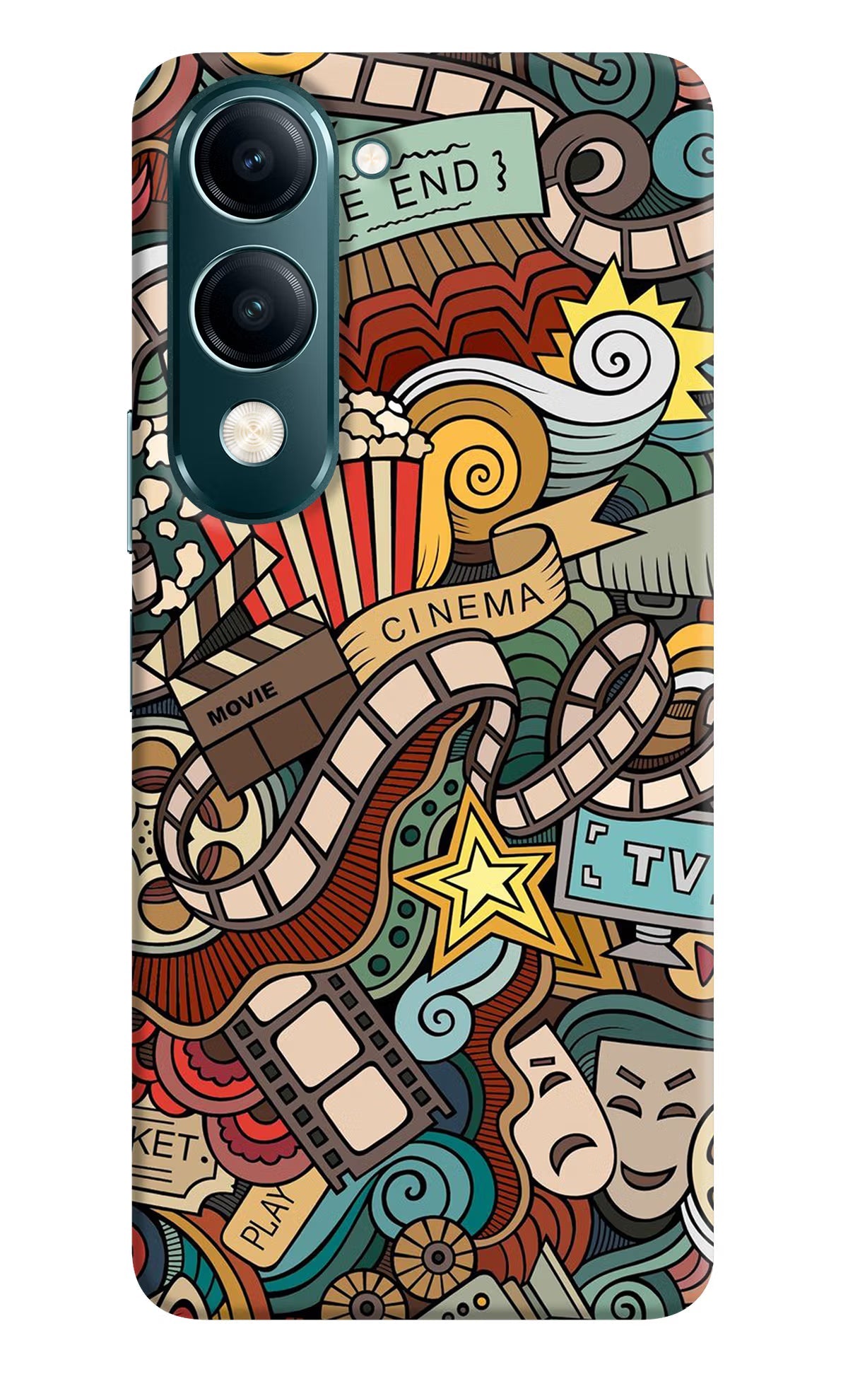 Cinema Abstract Vivo Y19s 5G Back Cover