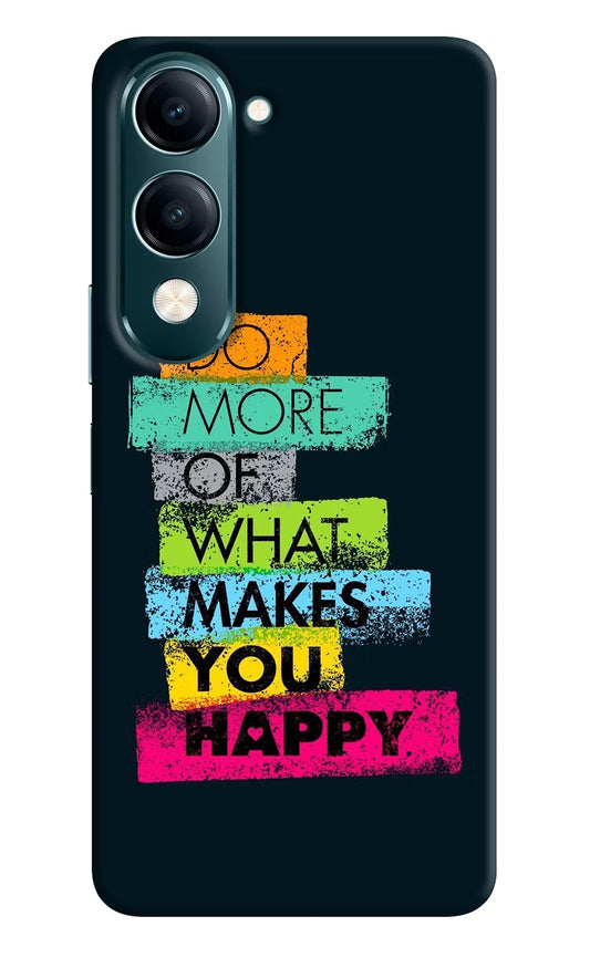 Do More Of What Makes You Happy Vivo Y19s 5G Back Cover