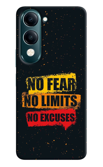 No Fear No Limits No Excuse Vivo Y19s 5G Back Cover