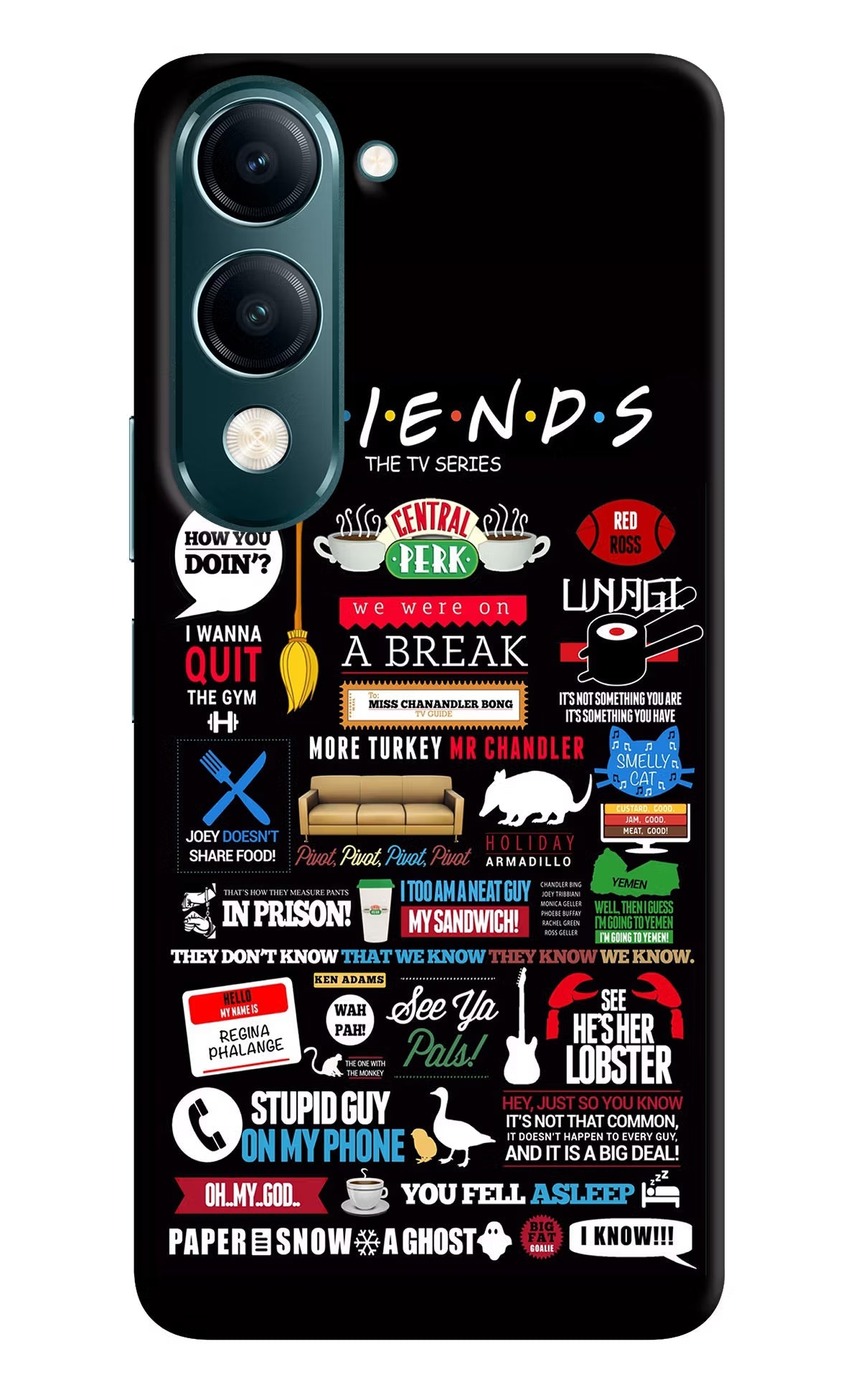 FRIENDS Vivo Y19s 5G Back Cover