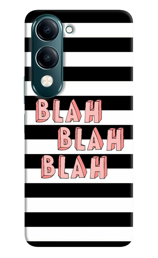 Blah Blah Blah Vivo Y19s 5G Back Cover