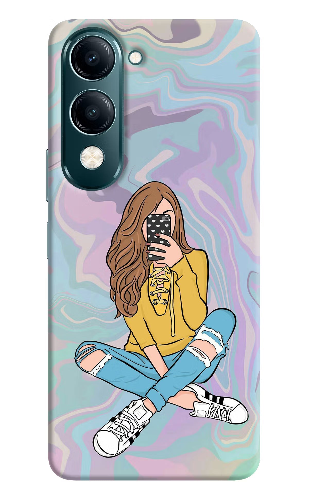 Selfie Girl Vivo Y19s 5G Back Cover