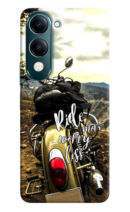 Ride More Worry Less Vivo Y19s 5G Back Cover