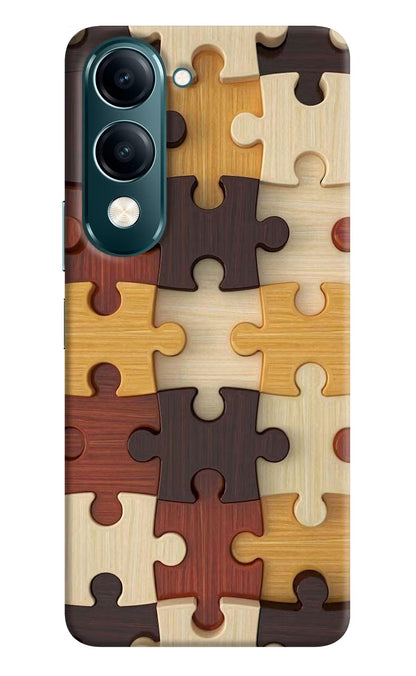 Wooden Puzzle Vivo Y19s 5G Back Cover