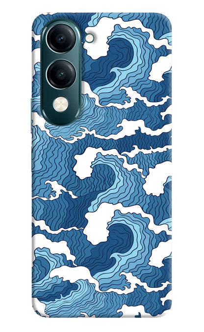 Blue Waves Vivo Y19s 5G Back Cover
