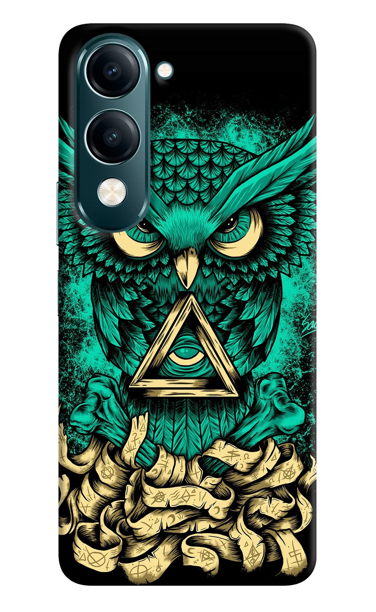 Green Owl Vivo Y19s 5G Back Cover