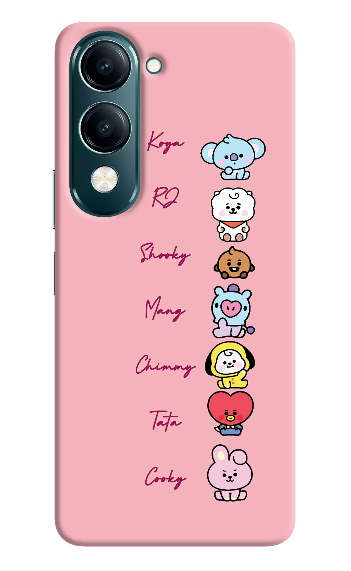 BTS names Vivo Y19s 5G Back Cover