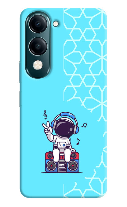 Cute Astronaut Chilling Vivo Y19s 5G Back Cover