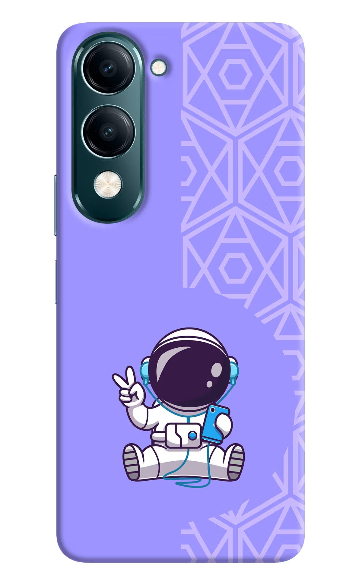 Cute Astronaut Chilling Vivo Y19s 5G Back Cover