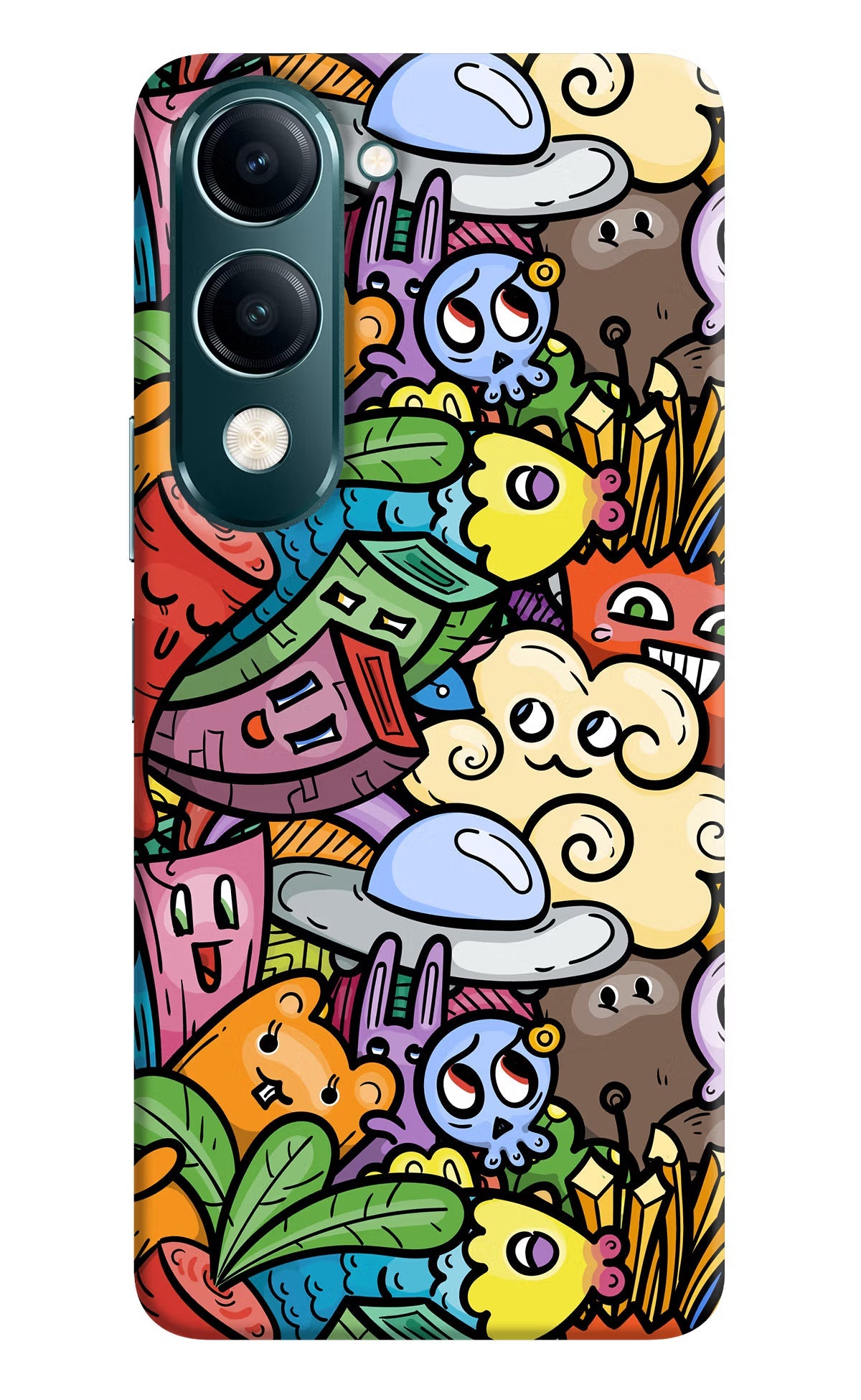 Veggie Doodle Vivo Y19s 5G Back Cover