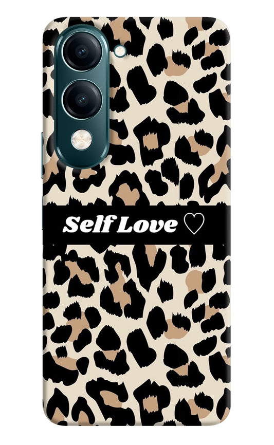 Leopard Print Self Love Vivo Y19s 5G Back Cover