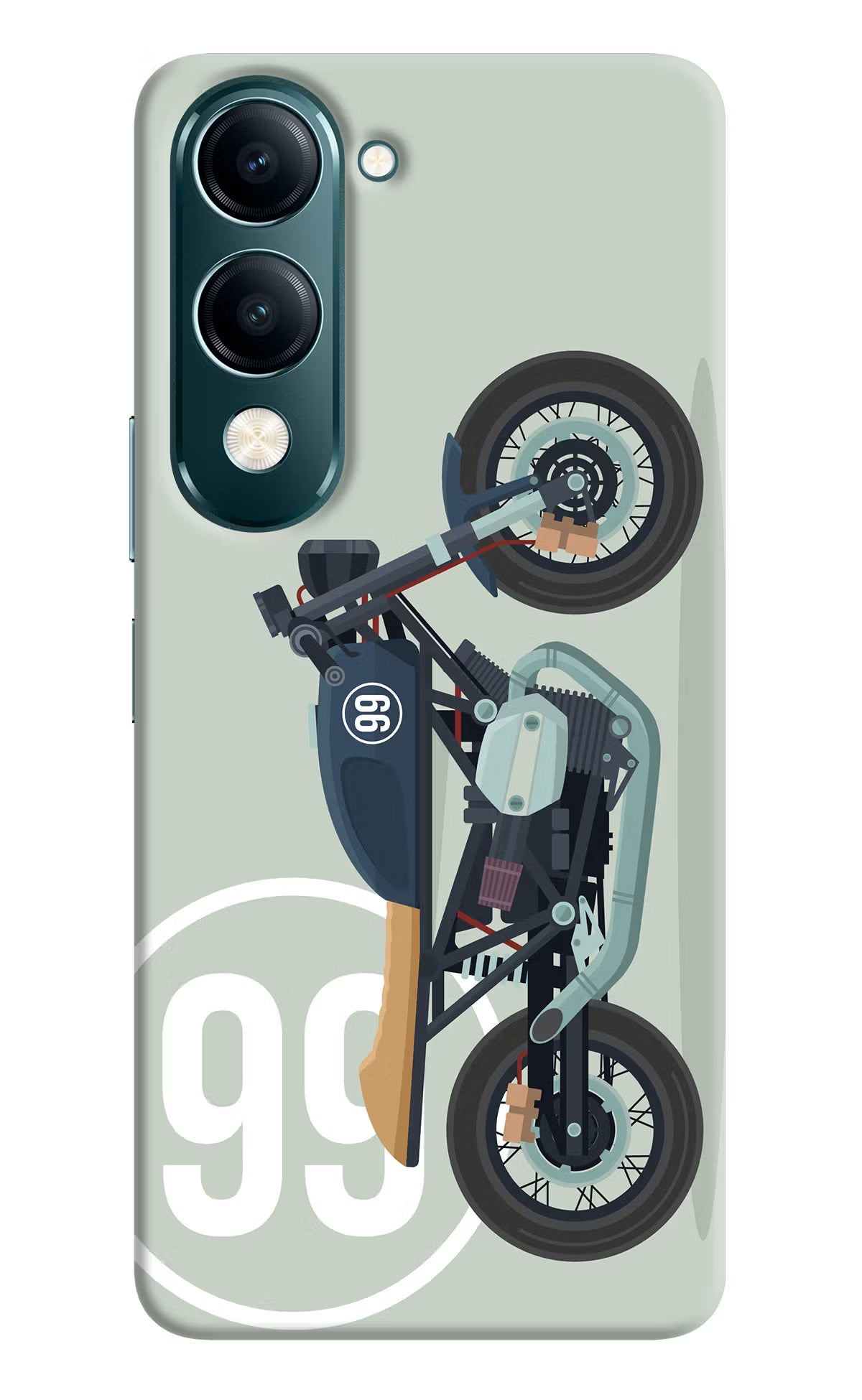 Classic Cafe Racer 99 Vivo Y19s 5G Back Cover