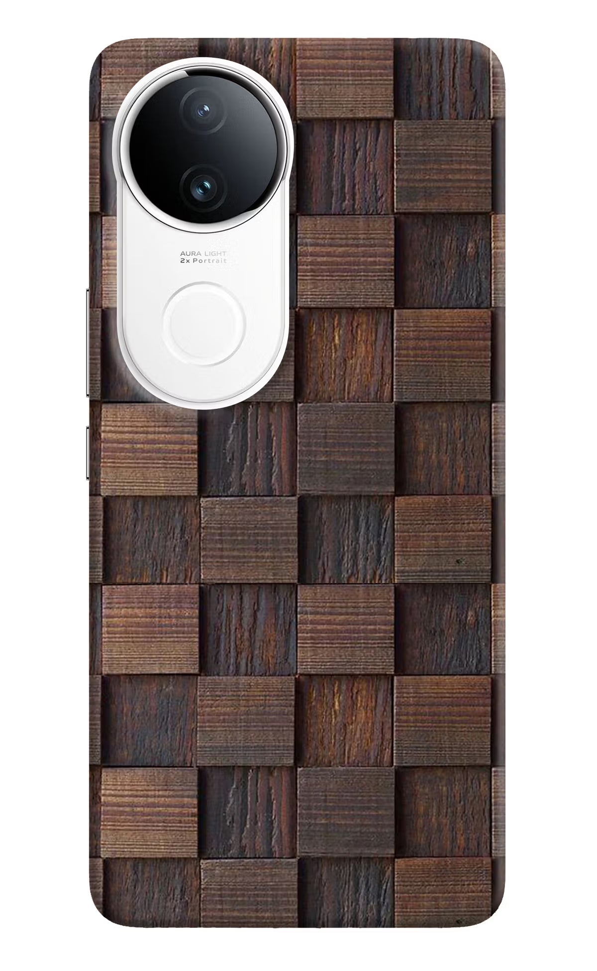 Wooden Cube Design Vivo T4R 5G Back Cover