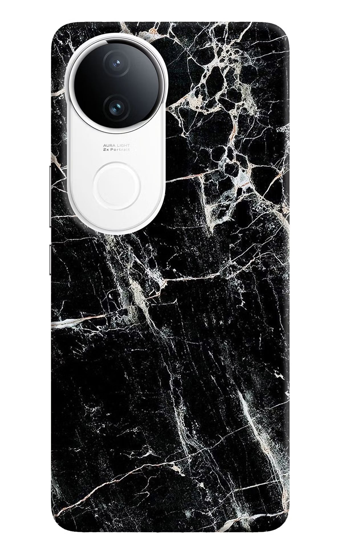 Black Marble Texture Vivo T4R 5G Back Cover
