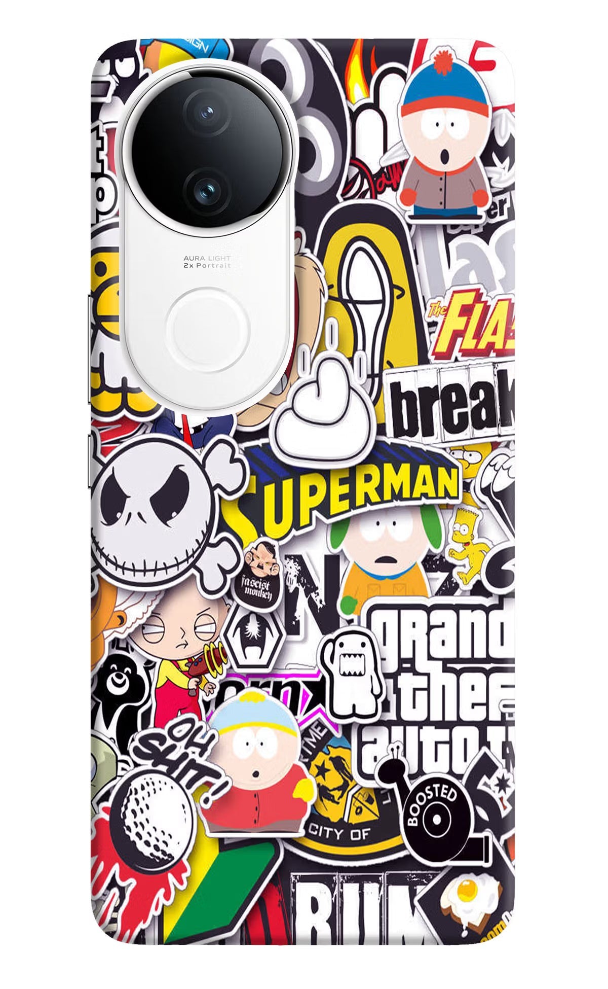 Sticker Bomb Vivo T4R 5G Back Cover