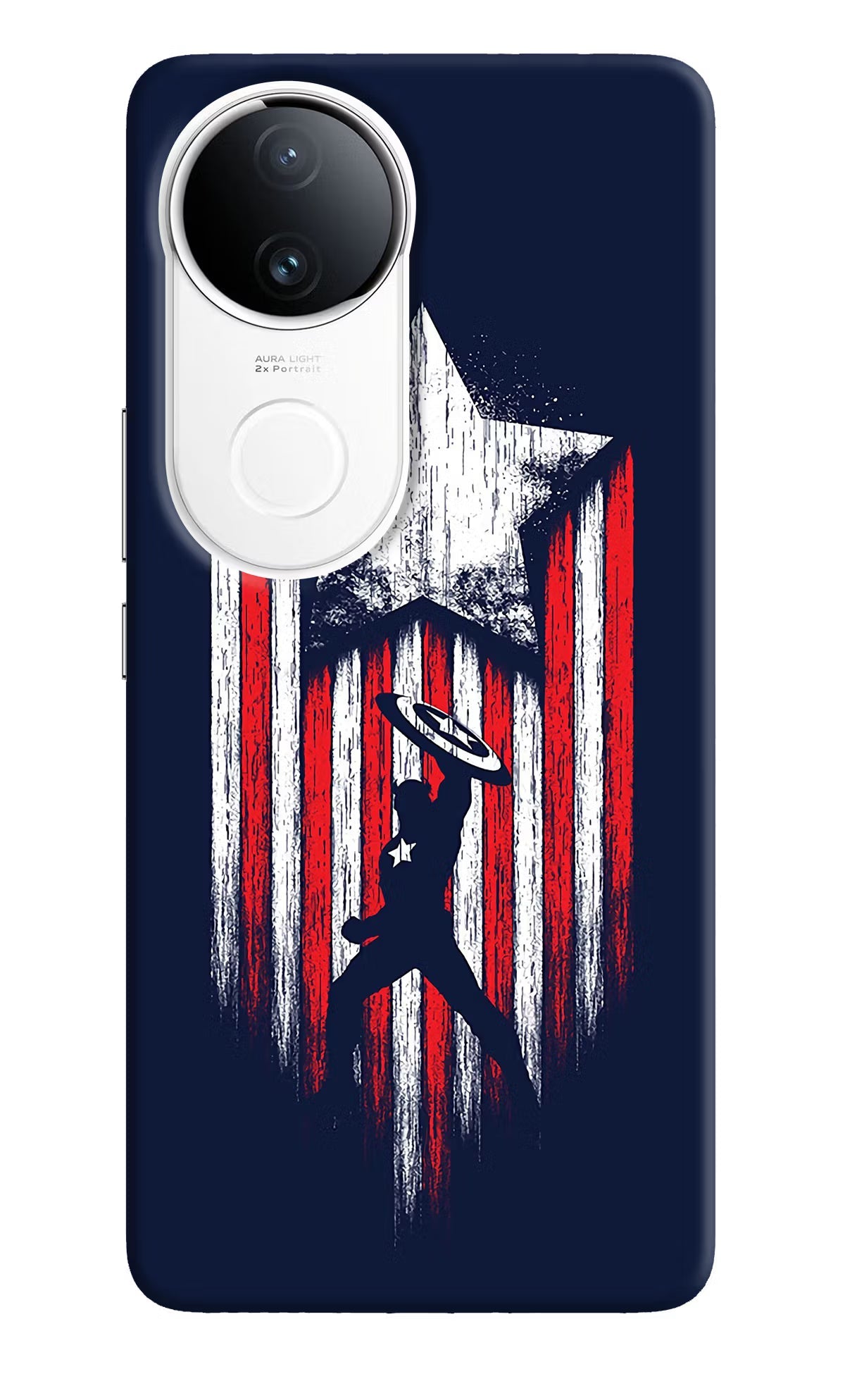 Captain America Marvel Art Vivo T4R 5G Back Cover